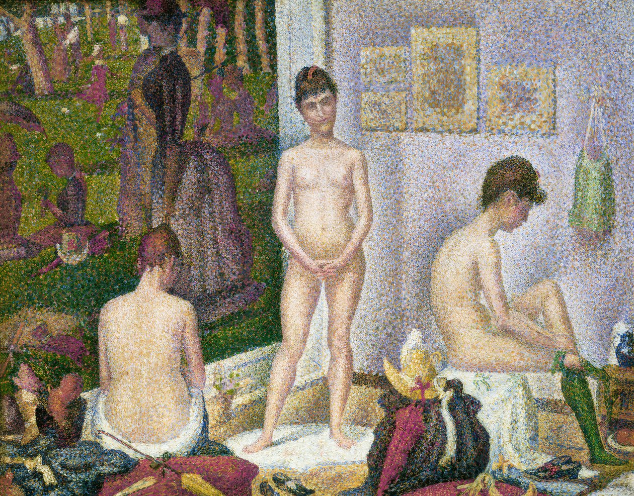 A telepítők (kis verzió) alkotó: Georges Seurat