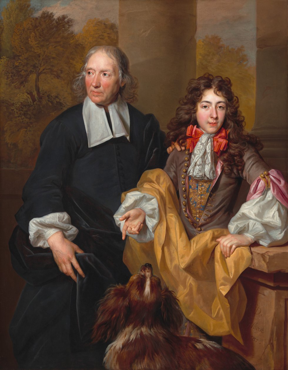 Egy fiatal férfi és nevelője portréja alkotó: Nicolas de Largillierre