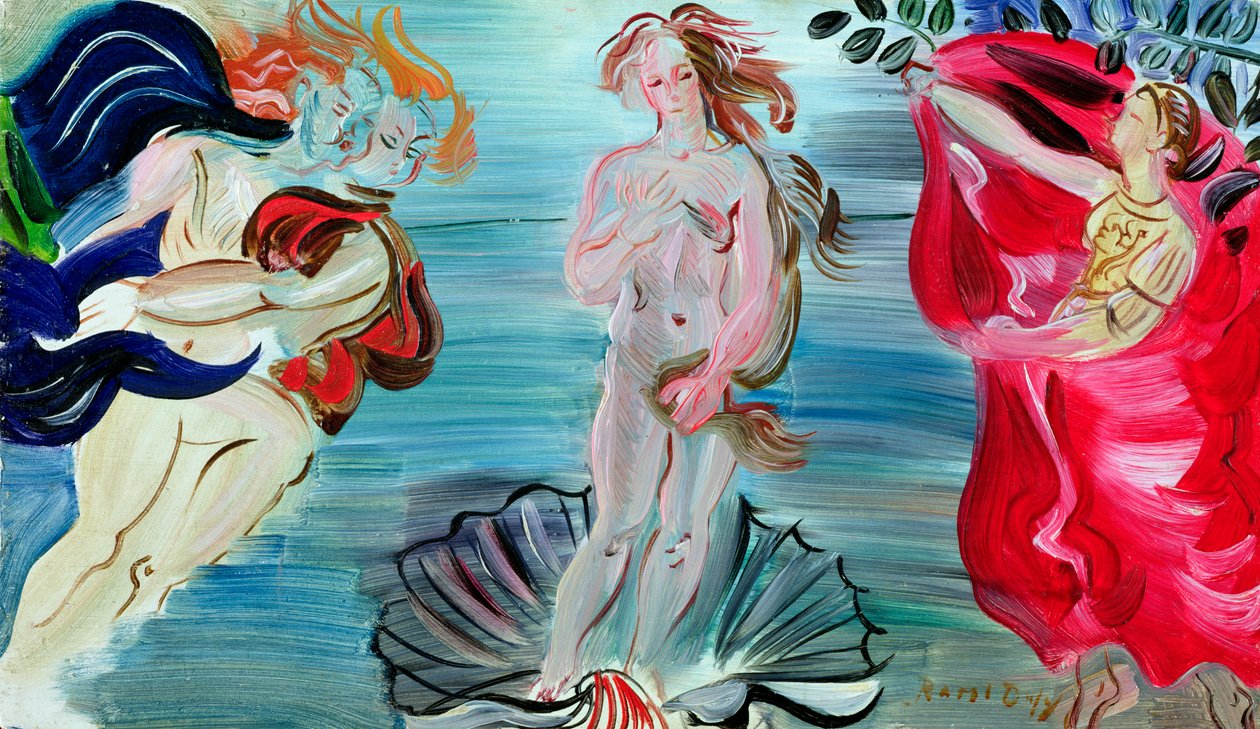 Vénusz születése, 1940 körül (olaj, tábla) alkotó: Raoul Dufy