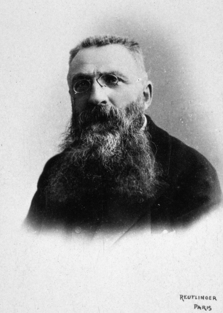 Auguste Rodin, 1885-95 körül (f/w fotó) alkotó: Studio Reutlinger