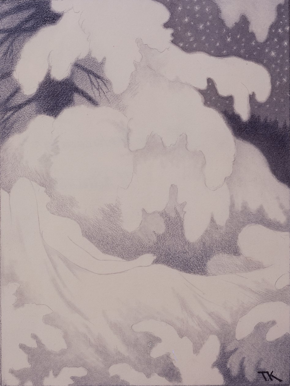 Alvó nő gyöngyben és vászonban alkotó: Theodor Kittelsen