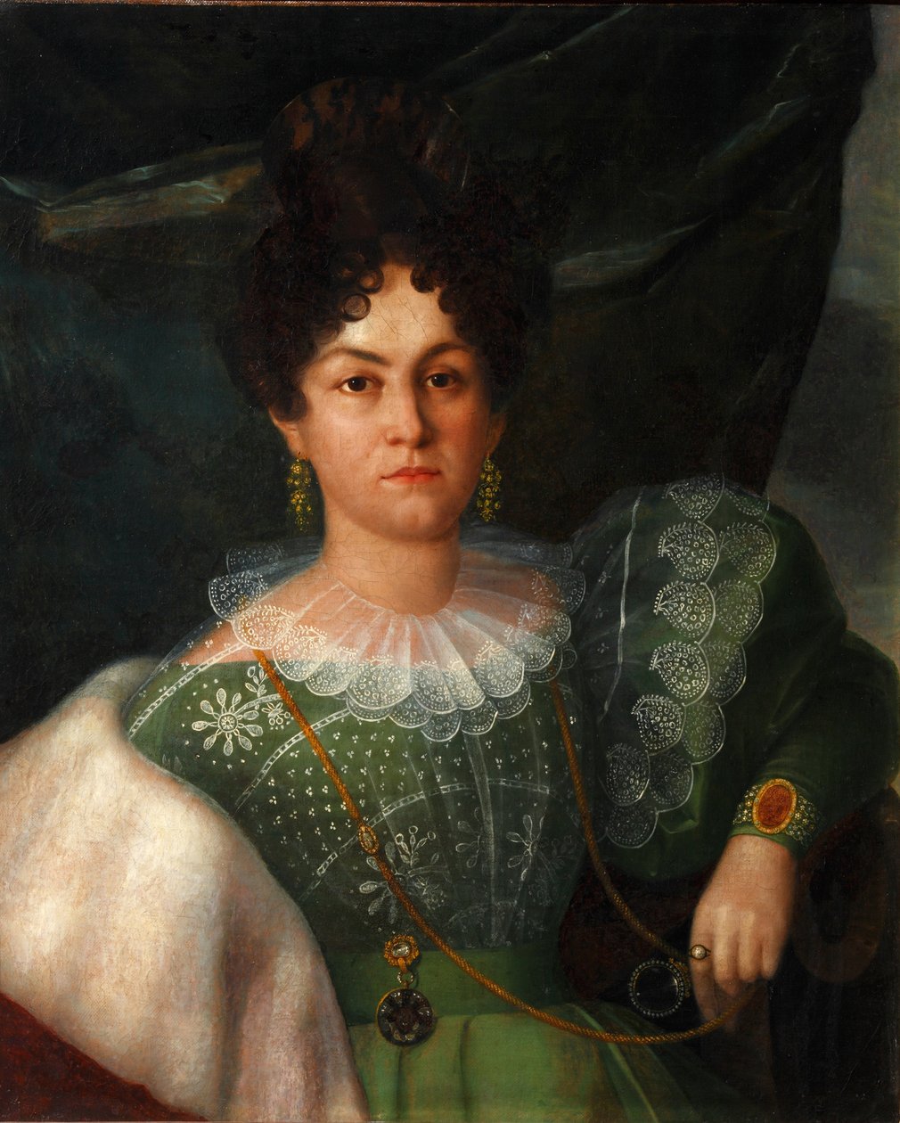 Anna Boriszovna Bakunyina portréja 1802-1835, 1832 alkotó: Yakov Streshnev
