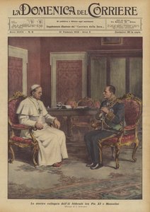 XI. Pius és Mussolini február 11-i történelmi beszélgetése