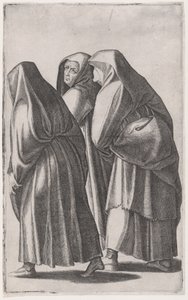A három szent asszony a sírhoz megy, kb. 1514-36. alkotó: Agostino Veneziano