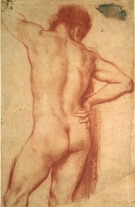 Tanulmány egy meztelen férfiról, 17. század alkotó: Annibale Carracci