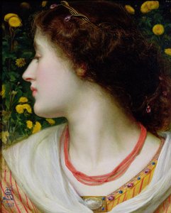 La Belle Isolde, 1862 (panel) alkotó: Anthony Frederick Augustus Sandys