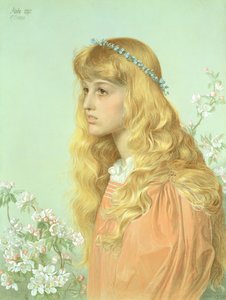 Miss Adele Donaldson portréja, 1897 alkotó: Anthony Frederick Augustus Sandys