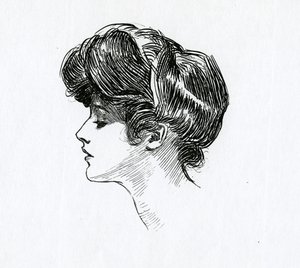 Egy Gibson-lány, 1902 körül alkotó: Charles Dana Gibson