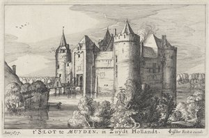 Kilátás a Muiderslot-ra t