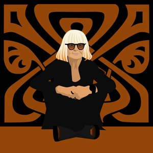 Barbara Hulanicki divattervező, a Biba alapítója, belsőépítész és illusztrátor portréja
