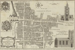 A londoni Billingsgate és Bridge wards térképe