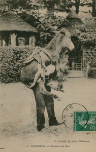 Robinson, Chacun don turné. Fiatal férfi hordozó szamár