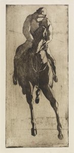 The Racehorse, 1888 körül (rézkarc és akvatinta) alkotó: Henri Charles Guérard