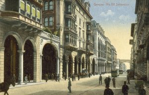Via XX Settembre, Genova (színes fotó)