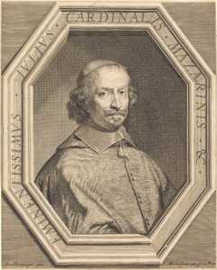Mazarin bíboros alkotó: Jean Morin after Philippe de Champaigne