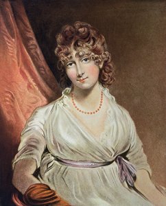 A tisztelt Mrs. Bouverie portréja, I.R Smith metszetével (fl.1800-30)