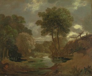 Medence az erdőben, 1750 (olaj, papír, vászon)