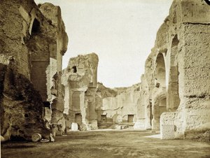 Caracalla termálfürdőjének romjai Rómában alkotó: Unknown photographer