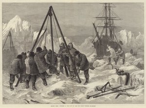 Arctic Life, kiutat vágva a jégből a téli negyedből
