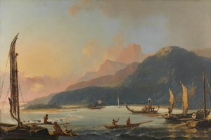 Kilátás a Matavai-öbölre Otaheite szigetén [Tahiti]
