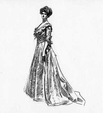 Egy Gibson-lány, 1902 körül alkotó: Charles Dana Gibson
