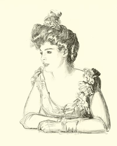 Illusztráció: A társadalmi létra alkotó: Charles Dana Gibson