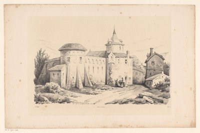Erőd a faluban A táj (sorozat címe) alkotó: Constantinus Cornelis Huysmans