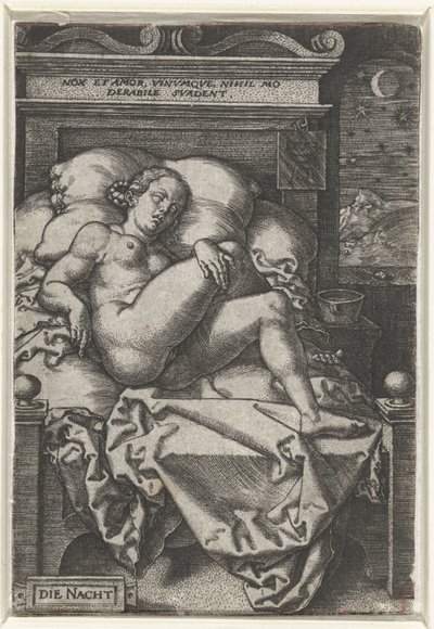 Az éjszaka Azon az éjszakán (cím a tárgyon) alkotó: Heinrich Aldegrever