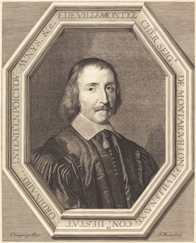 Francois de Villemontee alkotó: Jean Morin after Philippe de Champaigne